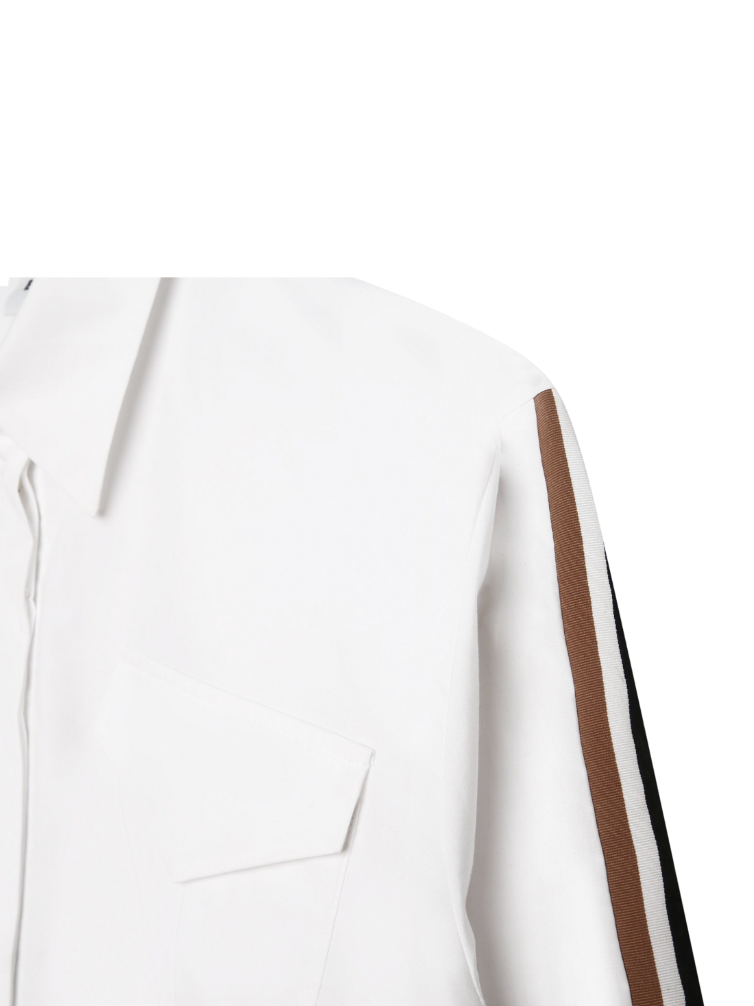 CHEMISE BOSS BLANCHE À BANDE LATÉRALE CONTRASTANTE