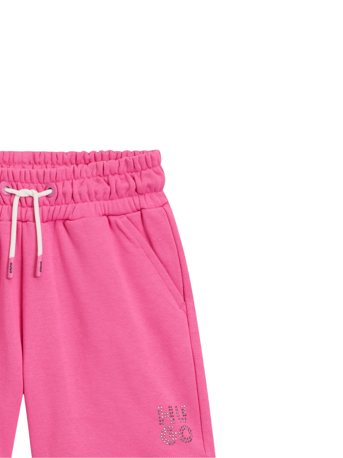 SHORT EN COTON MÉLANGÉ POUR ENFANT AVEC LOGO CLOUTÉ