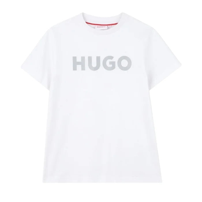T-shirt manches courtes HUGO garçon – Blanc
