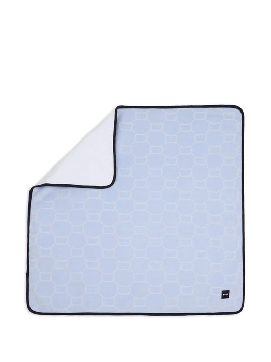Couverture BOSS bébé garçon – Bleu ciel