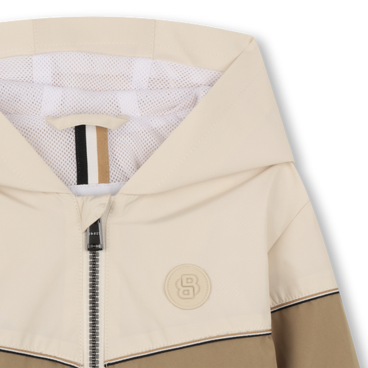 Coupe-vent bicolore à capuche BOSS bébé garçon