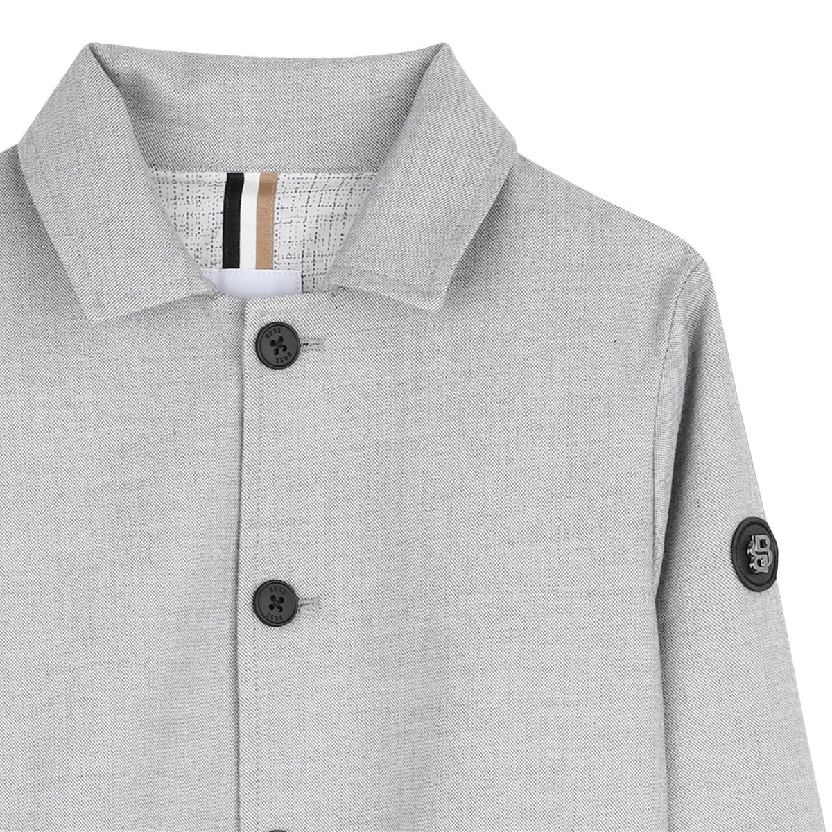 Veste boutonnée BOSS garçon – Gris