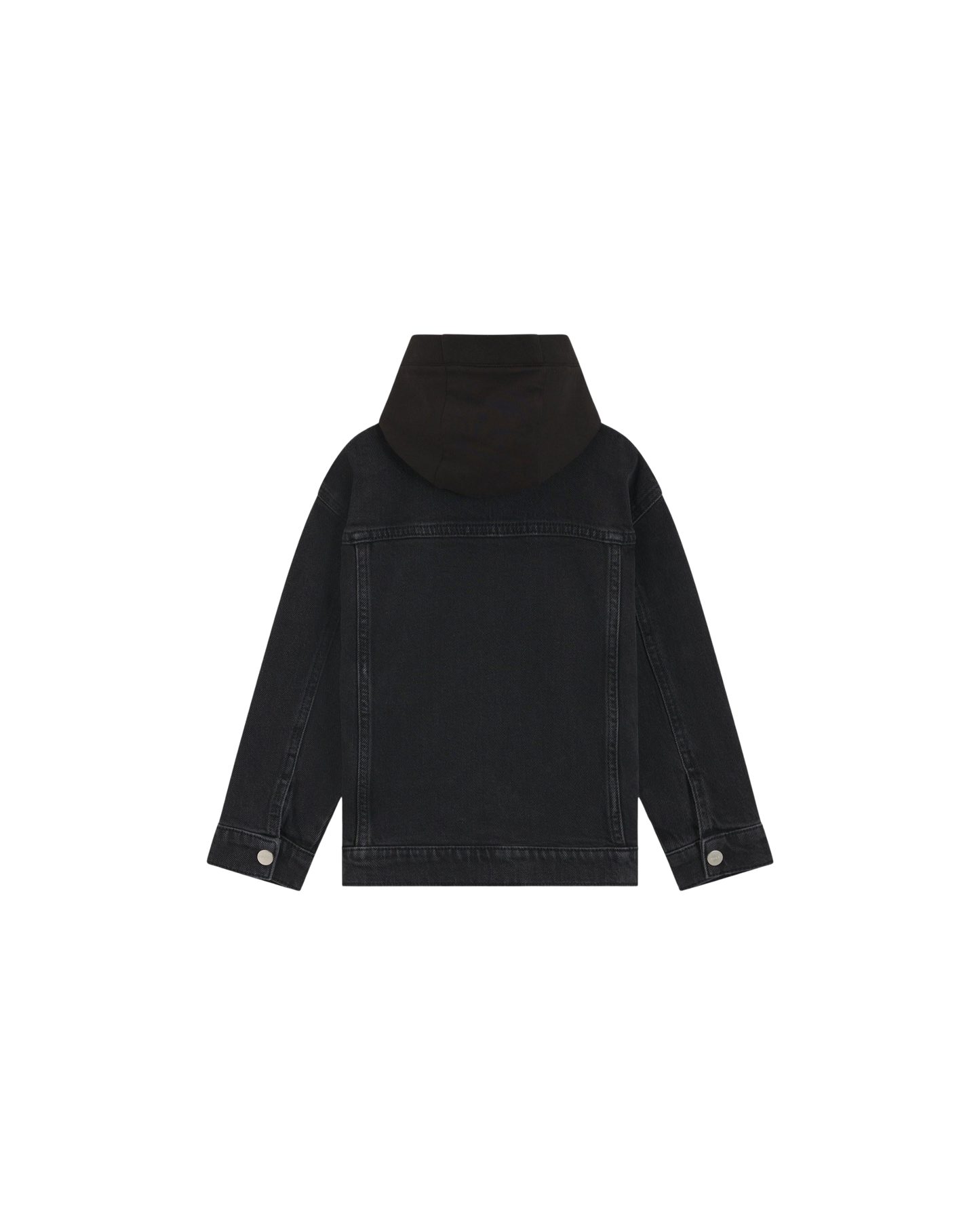 VESTE EN JEAN NOIRE À CAPUCHE ENFANT