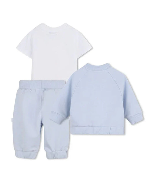 Ensemble jogging 3 pièces BOSS bébé garçon – Bleu ciel