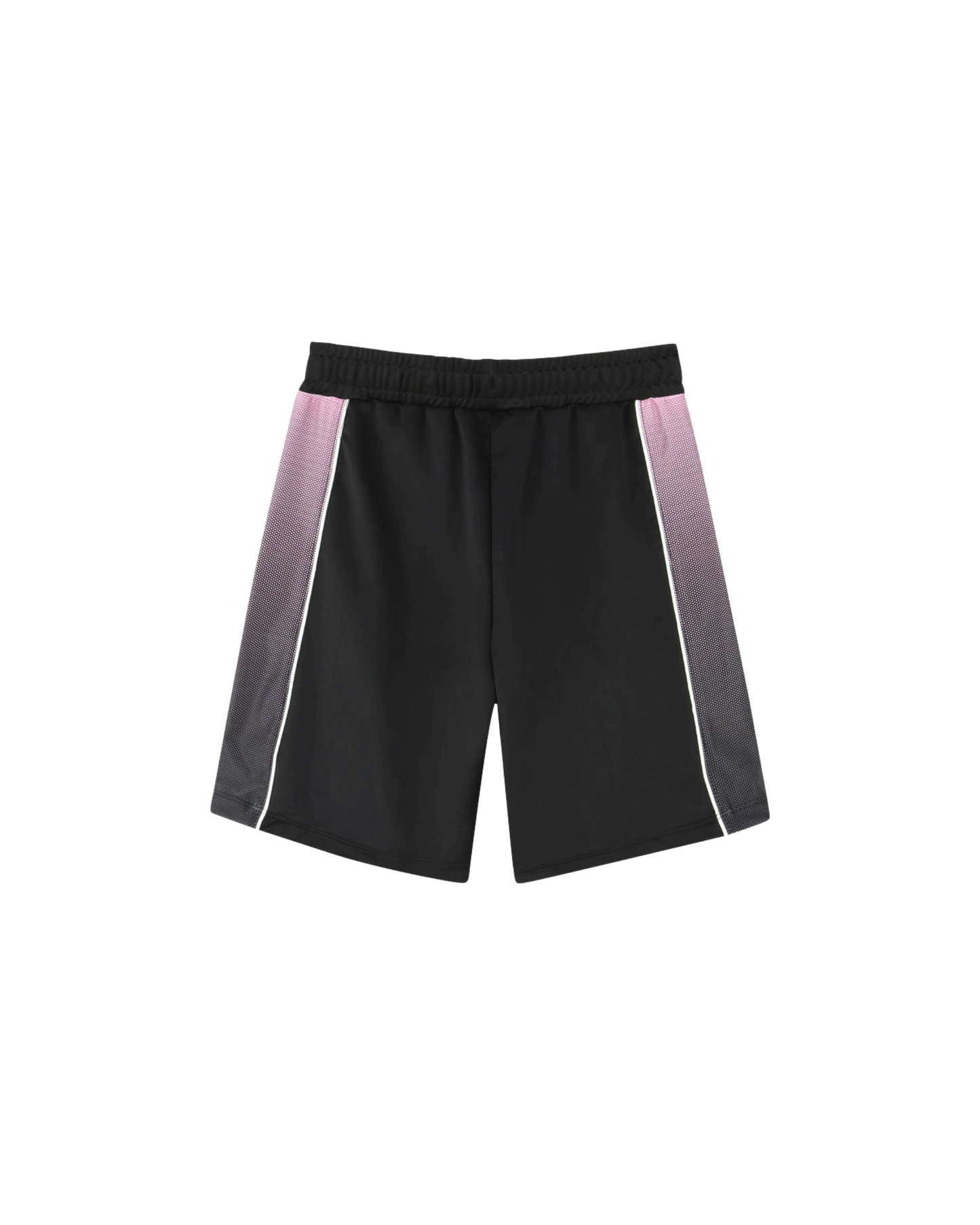 short sport boss enfant noir rose vue face avec logo