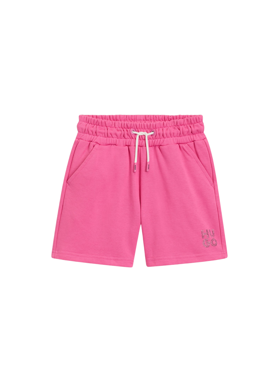SHORT EN COTON MÉLANGÉ POUR ENFANT AVEC LOGO CLOUTÉ