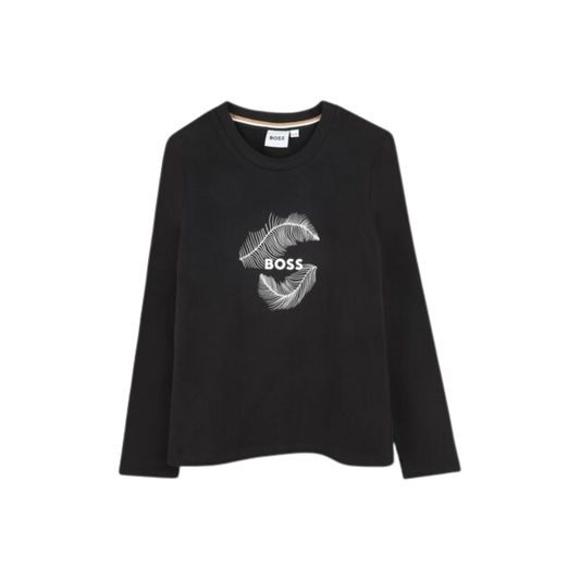 T-SHIRT A MANCHES LONGUES BOSS A LOGO