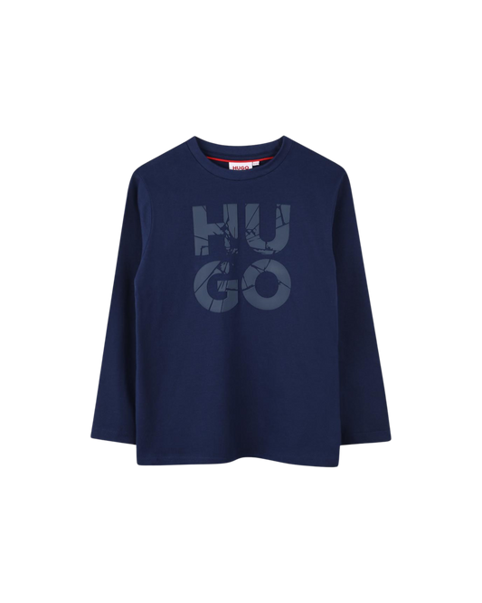 T-SHIRT BLEU MARINE HUGO
