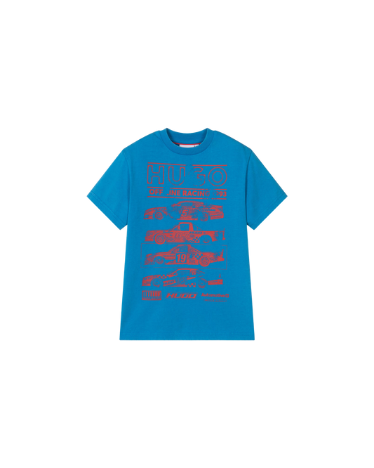 T-SHIRT HUGO KIDS BLEU RACING IMPRIMÉ