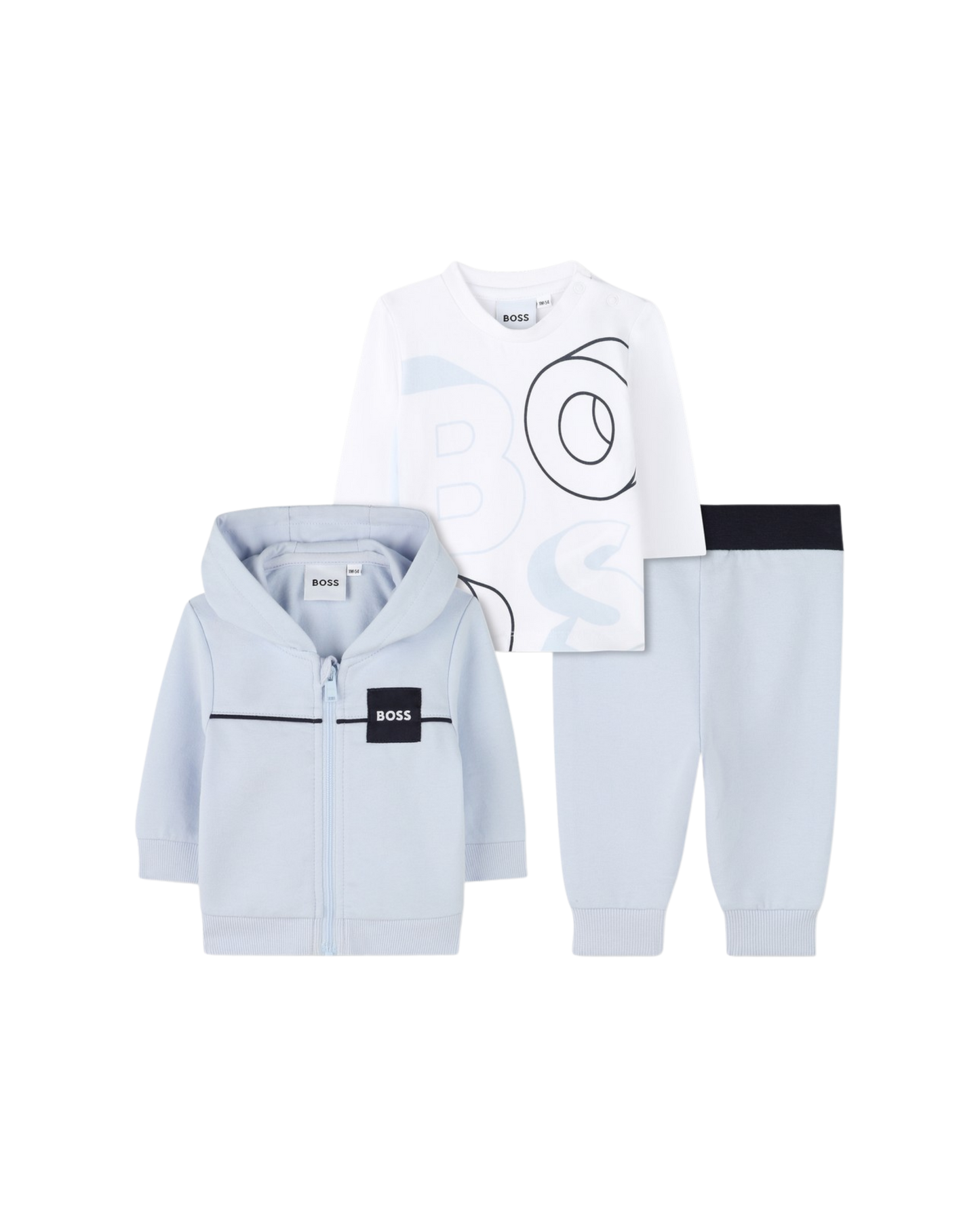ENSEMBLE BOSS BÉBÉ – STYLE SPORT CHIC 3 PIÈCES