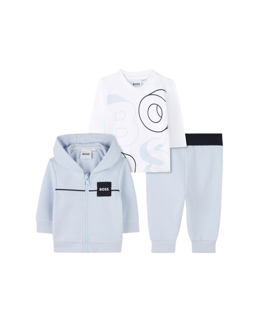 ENSEMBLE BOSS BÉBÉ – STYLE SPORT CHIC 3 PIÈCES