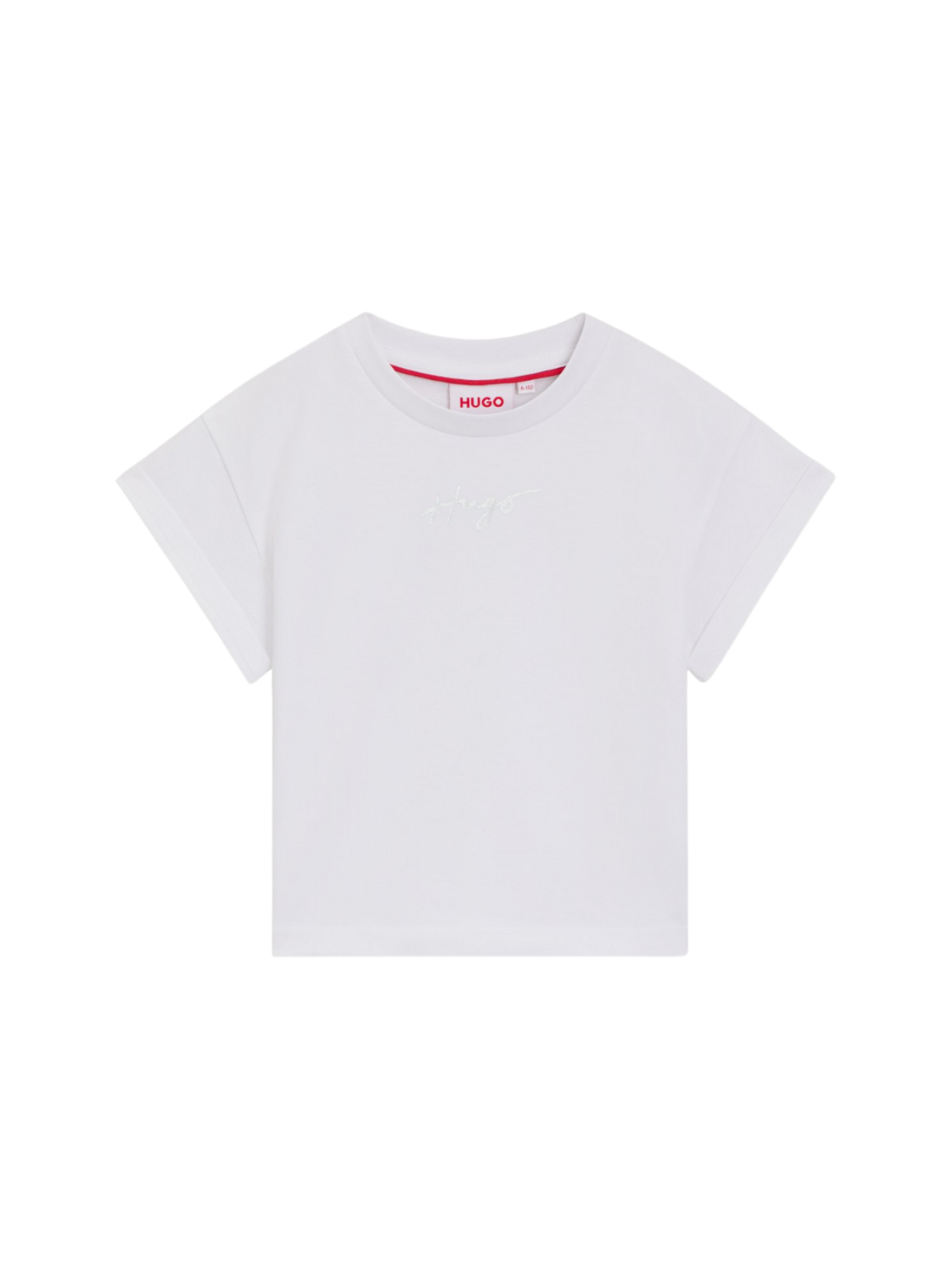 T-SHIRT COURT ENFANT EN COTON AVEC LOGO IRISÉ
