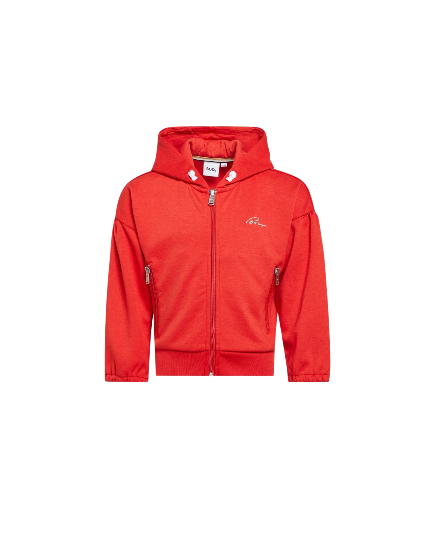 SWEAT À CAPUCHE ZIPPÉ BOSS ROUGE