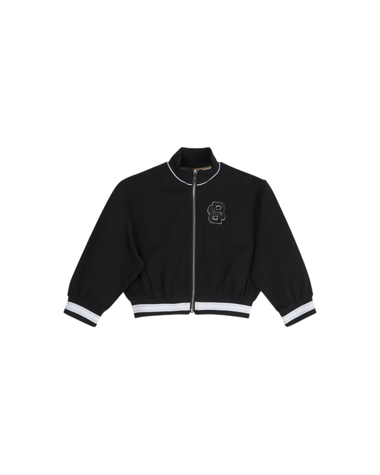 GILET ZIPPE POUR ENFANT AVEC MONOGRAMME DOUBLE B