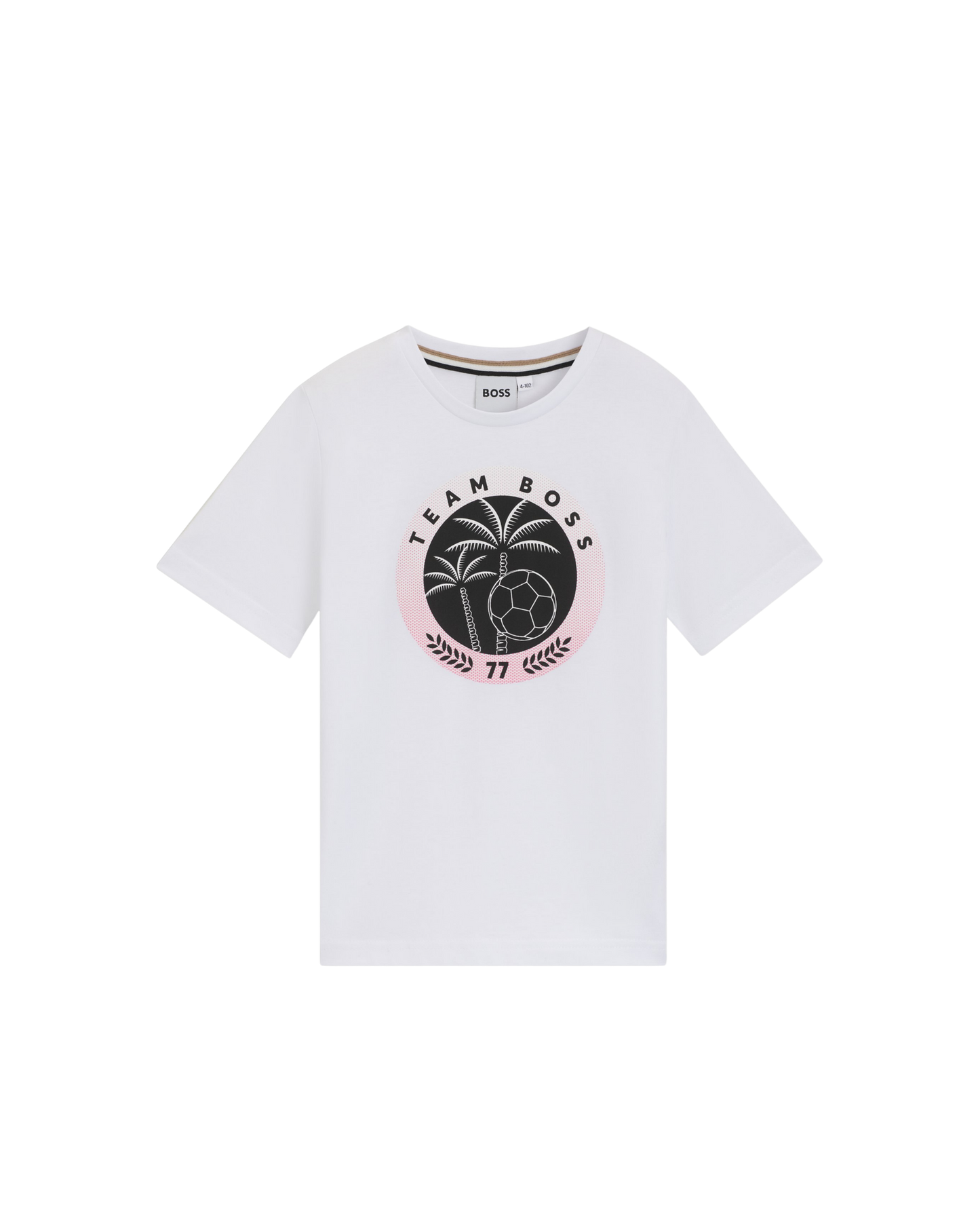 T-SHIRT BOSS KIDS BLANC IMPRIMÉ TEAM BOSS
