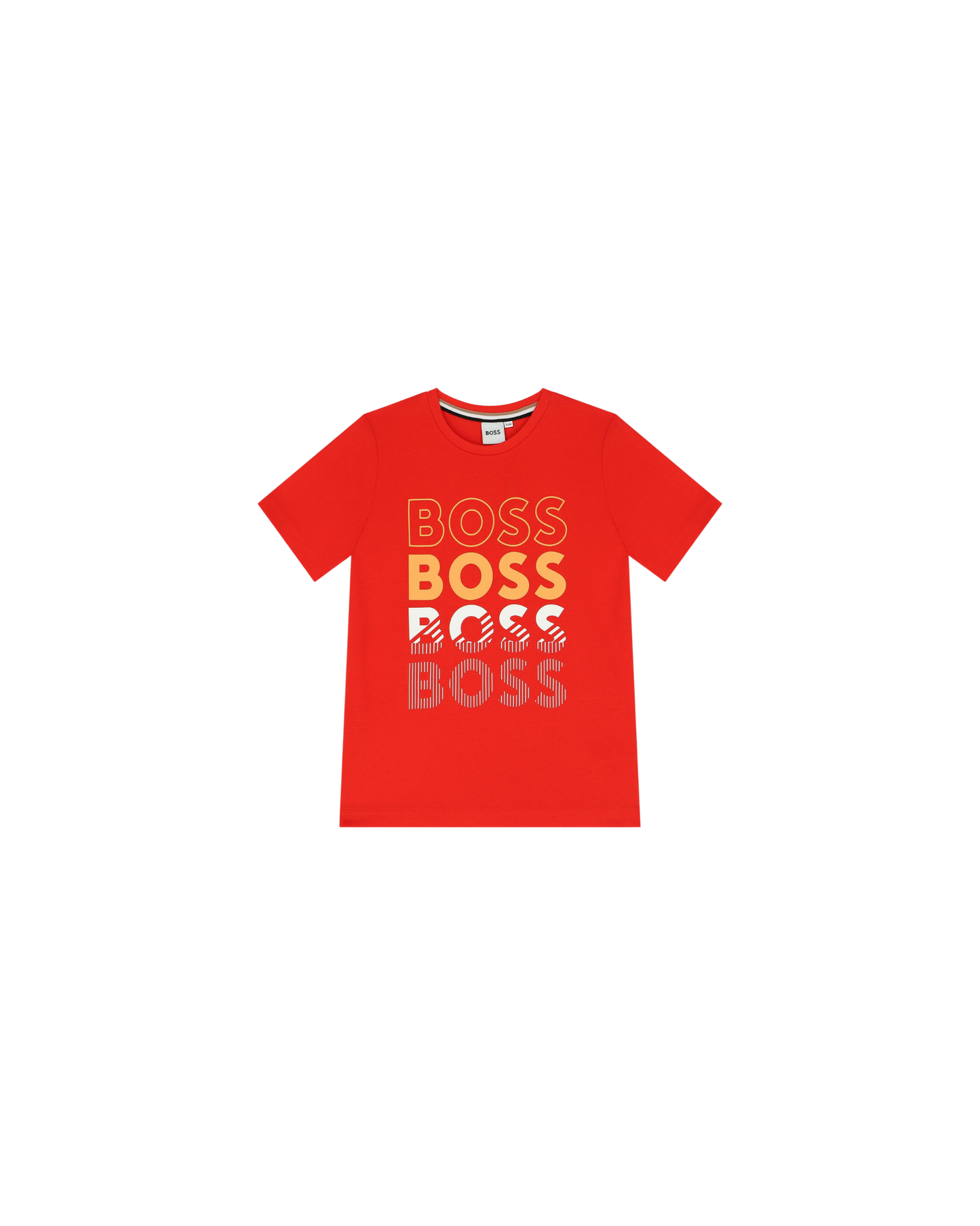 T-SHIRT BOSS KIDS ROUGE LOGO MULTI BOSS