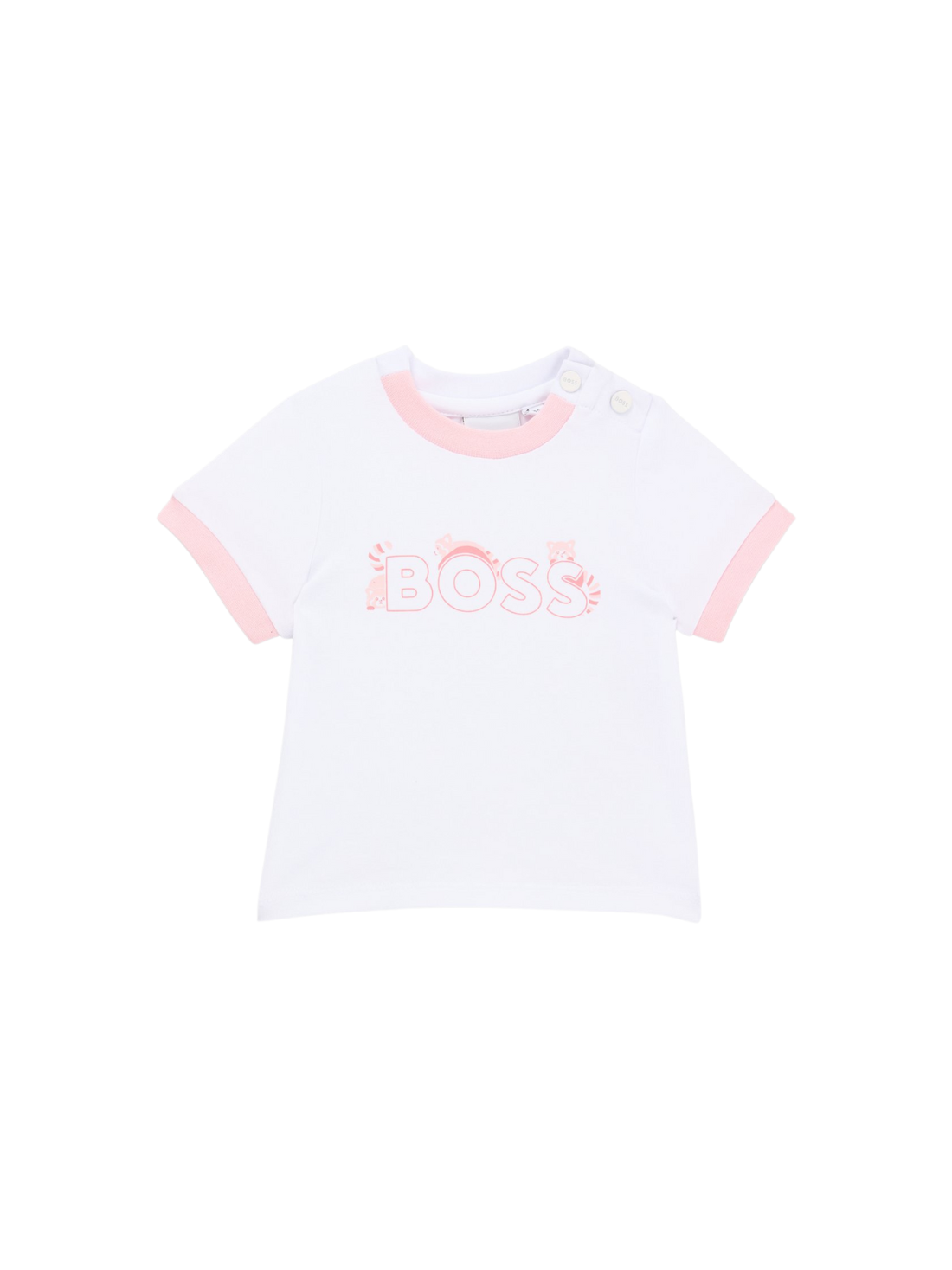 T-SHIRT BÉBÉ EN COTON STRETCH AVEC MOTIF PANDA