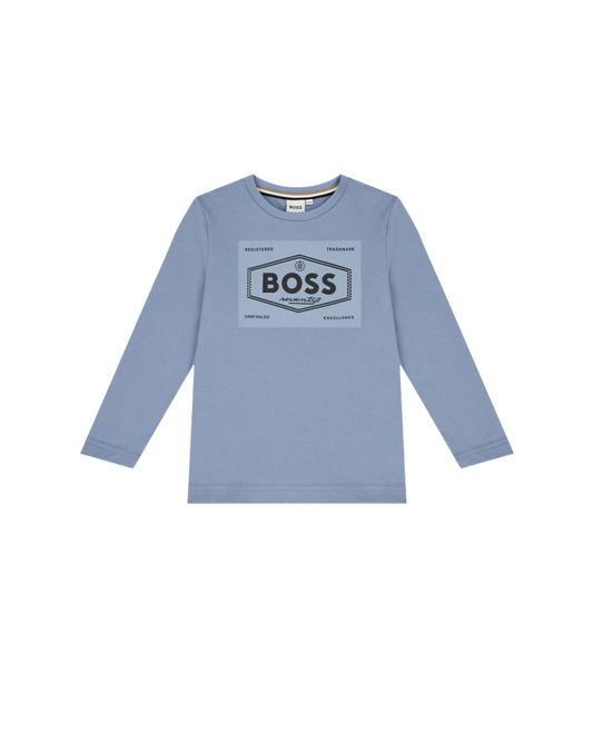 T-SHIRT BLEU ENFANT À IMPRIMÉ CENTRAL