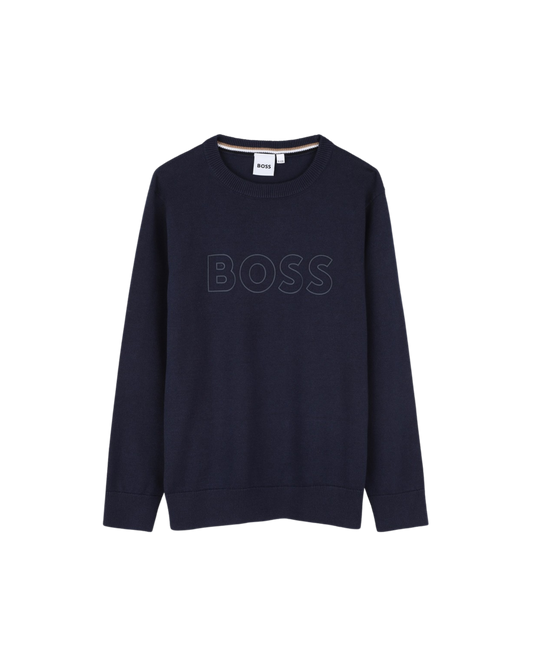 PULL BOSS GARÇON – STYLE MINIMALISTE