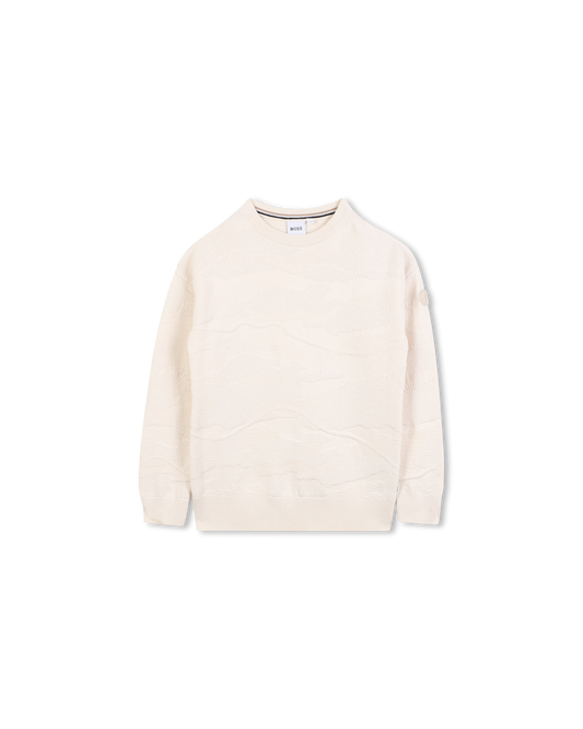 PULL BOSS GARÇON – STYLE MODERNE TEXTURÉ