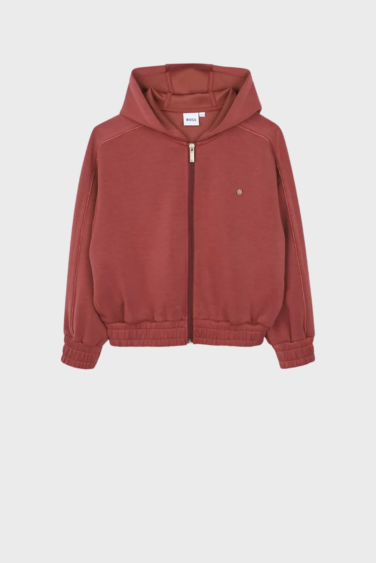 Cardigan zippé BOSS fille – Rouge