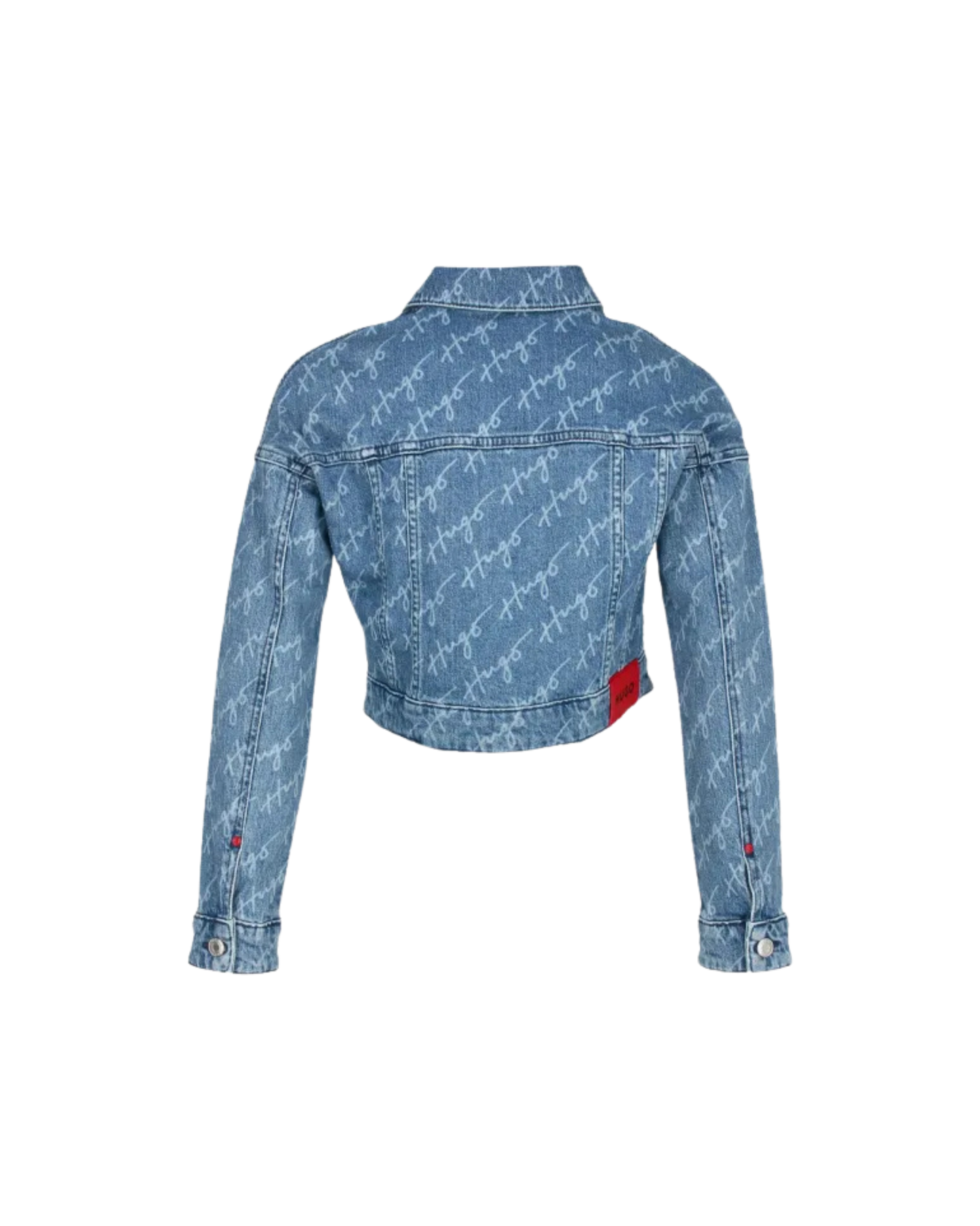 VESTE EN JEAN HUGO KIDS BLEU LOGO ALL OVER