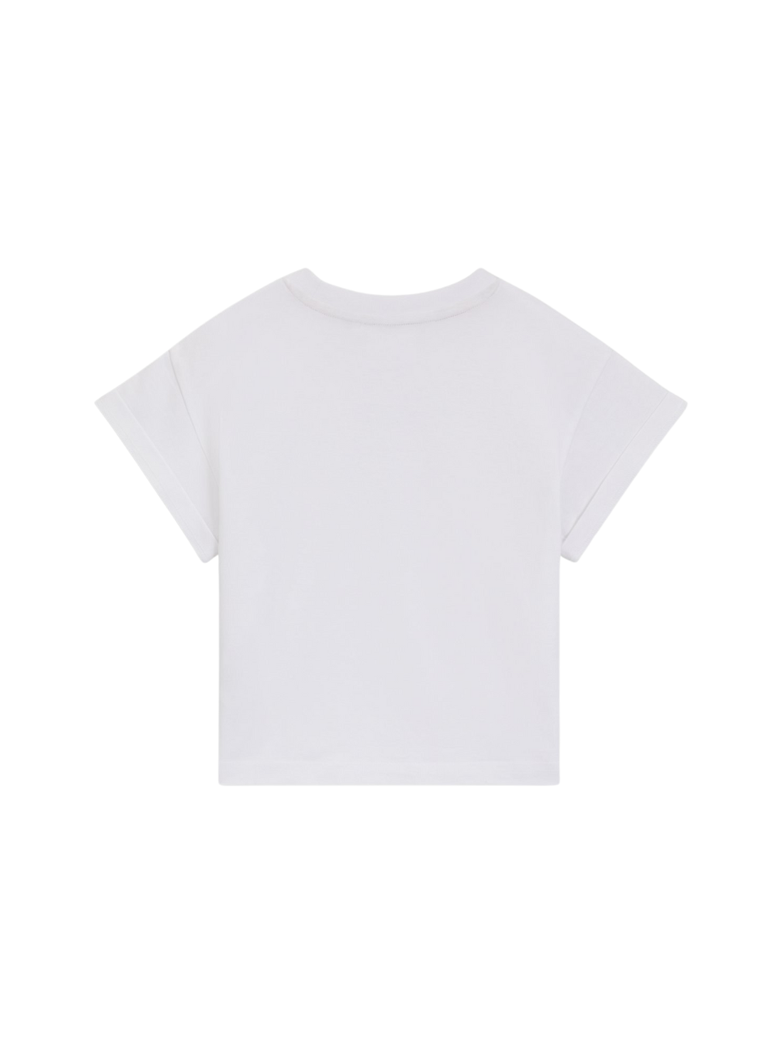 T-SHIRT COURT ENFANT EN COTON AVEC LOGO IRISÉ