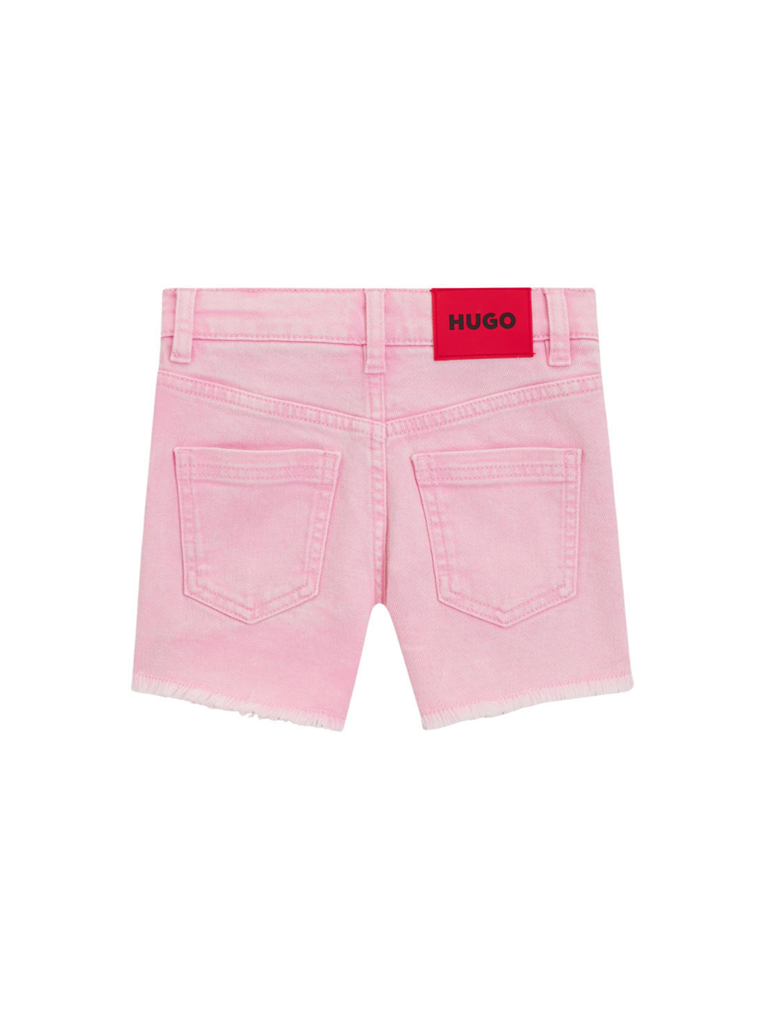 SHORT ENFANT EN DENIM EXTENSIBLE AVEC COUTURES D'INSPIRATION WESTERN