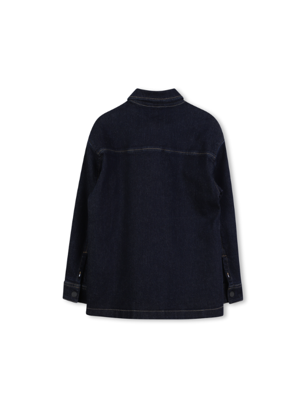 CHEMISE EN JEAN AVEC POCHE-POITRINE LOGOTÉE