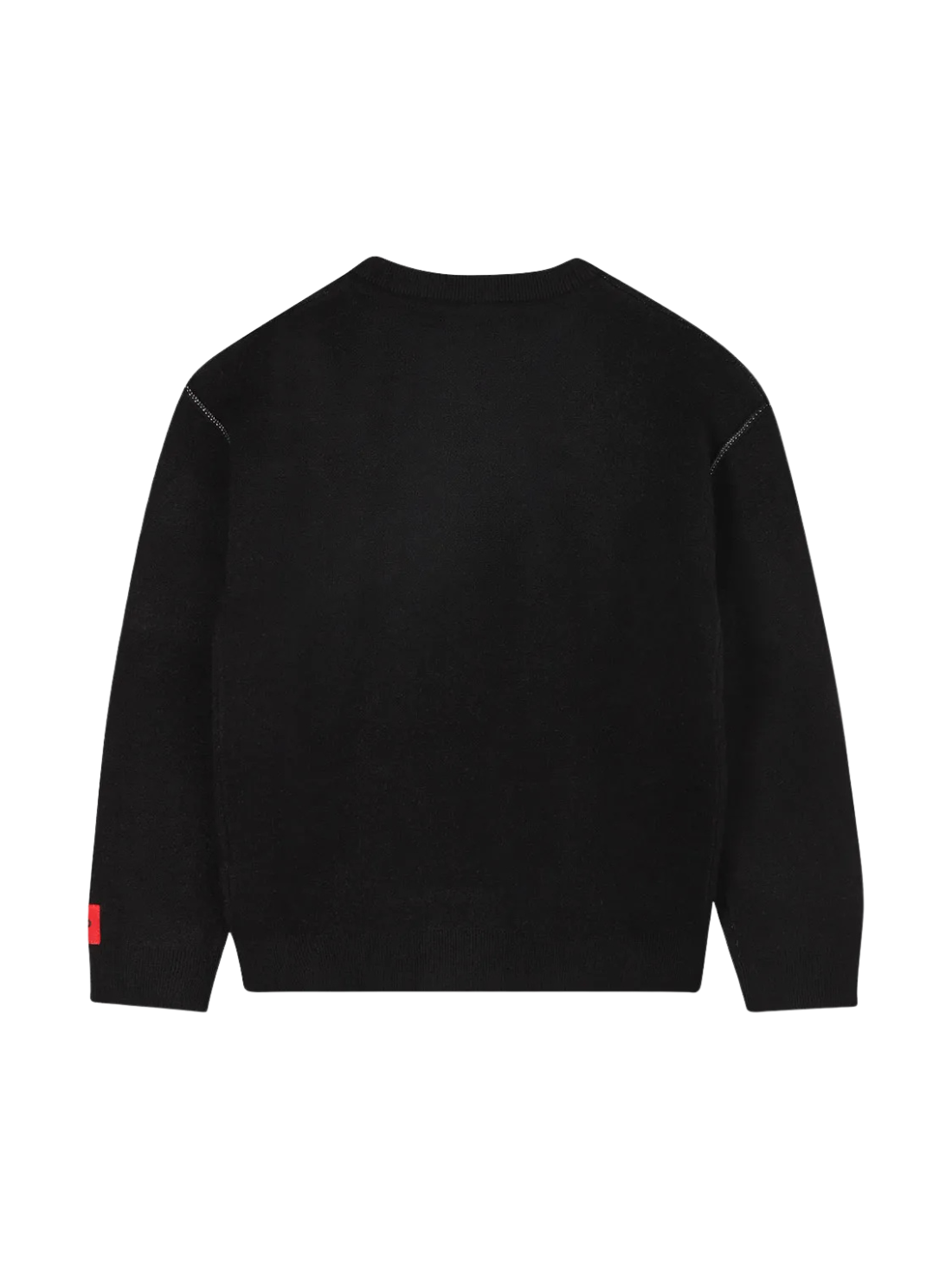 PULL HUGO NOIR À LOGO TEXTURÉ