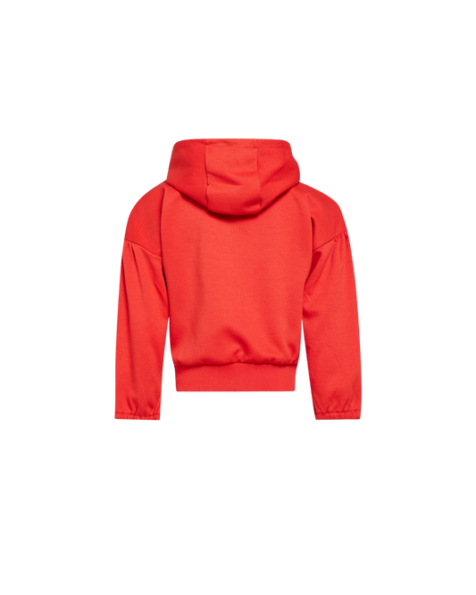 SWEAT À CAPUCHE ZIPPÉ BOSS ROUGE
