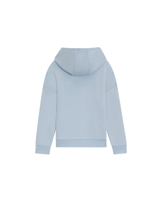 SWEAT A CAPUCHE EN COTON STRETCH AVEC MONOGRAMME DOUBLE B
