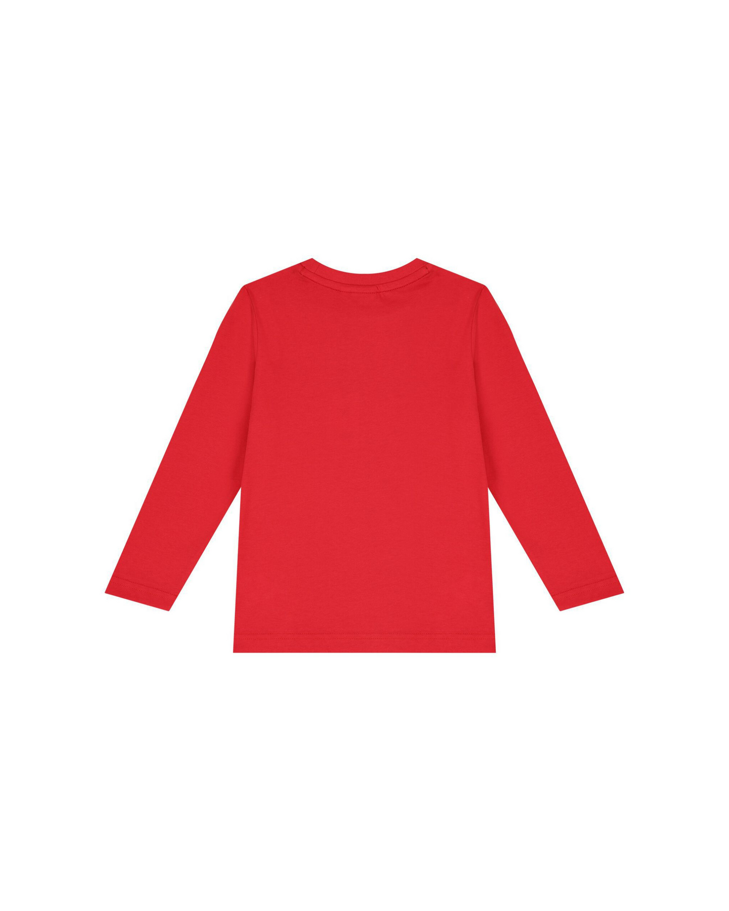T-SHIRT ROUGE ENFANT À LOGO CENTRAL