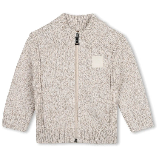 Cardigan tricot BOSS bébé garçon – Beige
