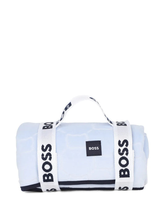 Couverture BOSS bébé garçon – Bleu ciel