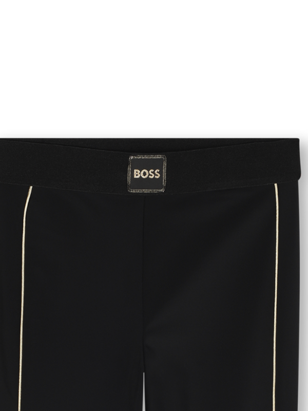 LEGGINGS NOIR AVEC BORDURES DORÉES