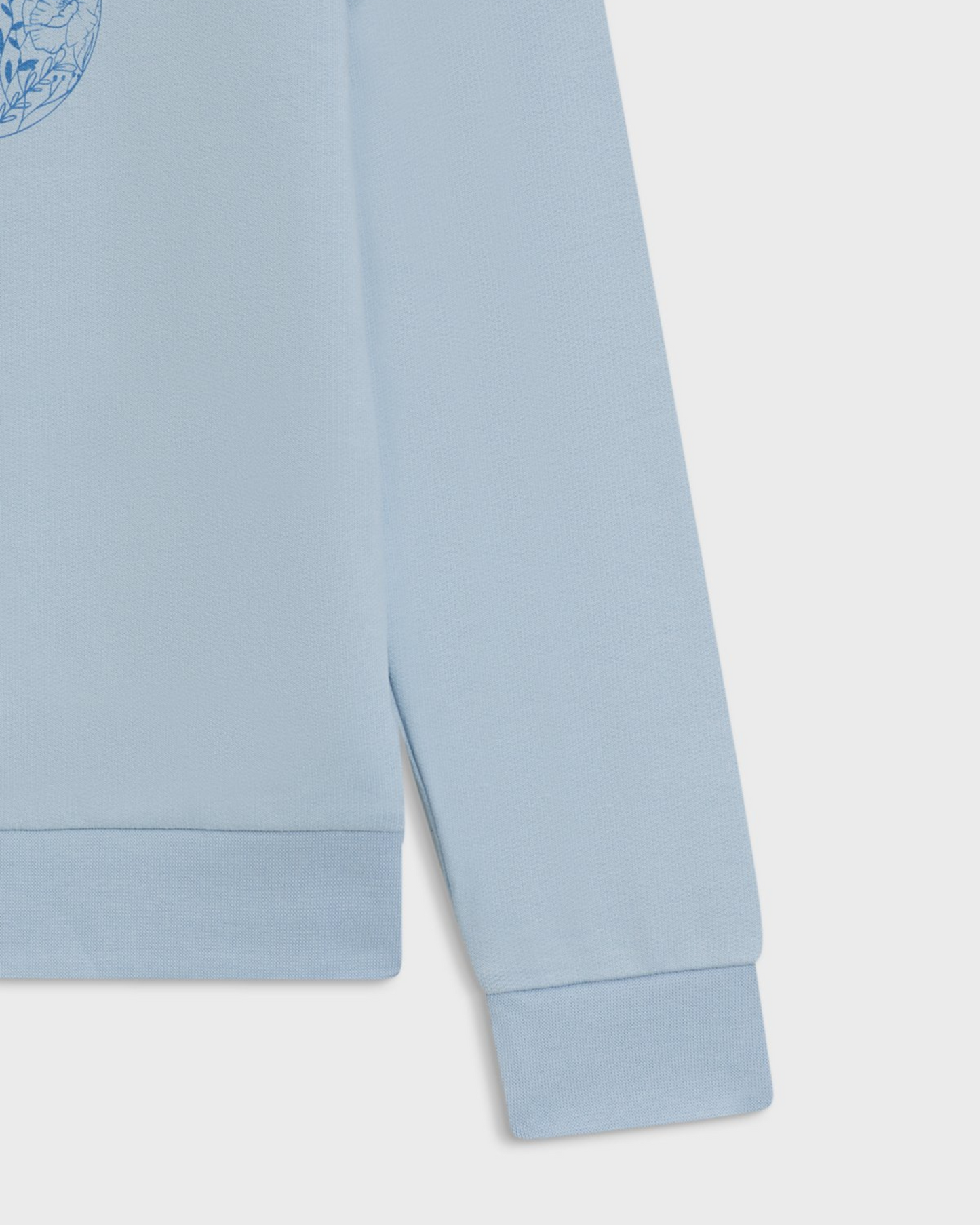 SWEAT A CAPUCHE EN COTON STRETCH AVEC MONOGRAMME DOUBLE B