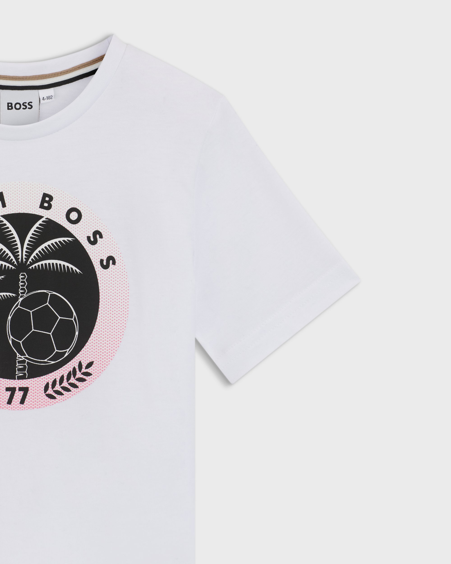 T-SHIRT BOSS KIDS BLANC IMPRIMÉ TEAM BOSS