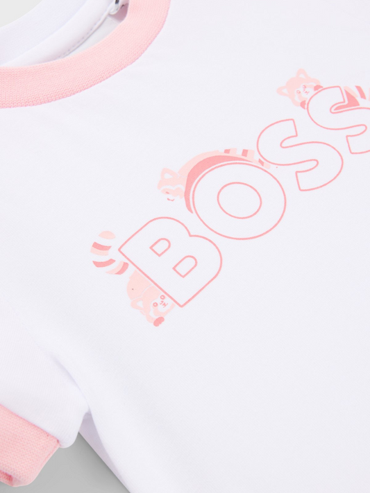 T-SHIRT BÉBÉ EN COTON STRETCH AVEC MOTIF PANDA
