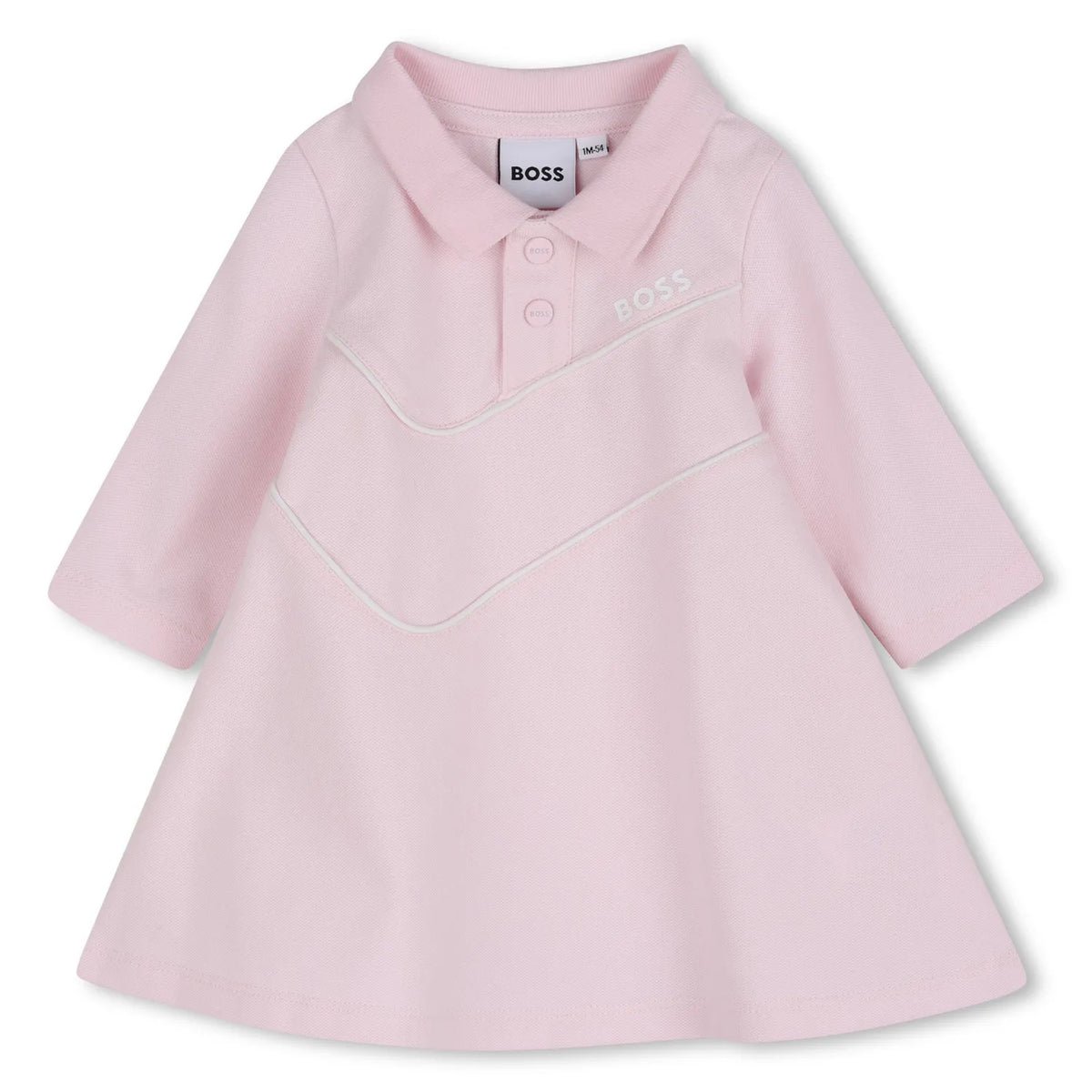 Robe polo BOSS bébé fille – Rose