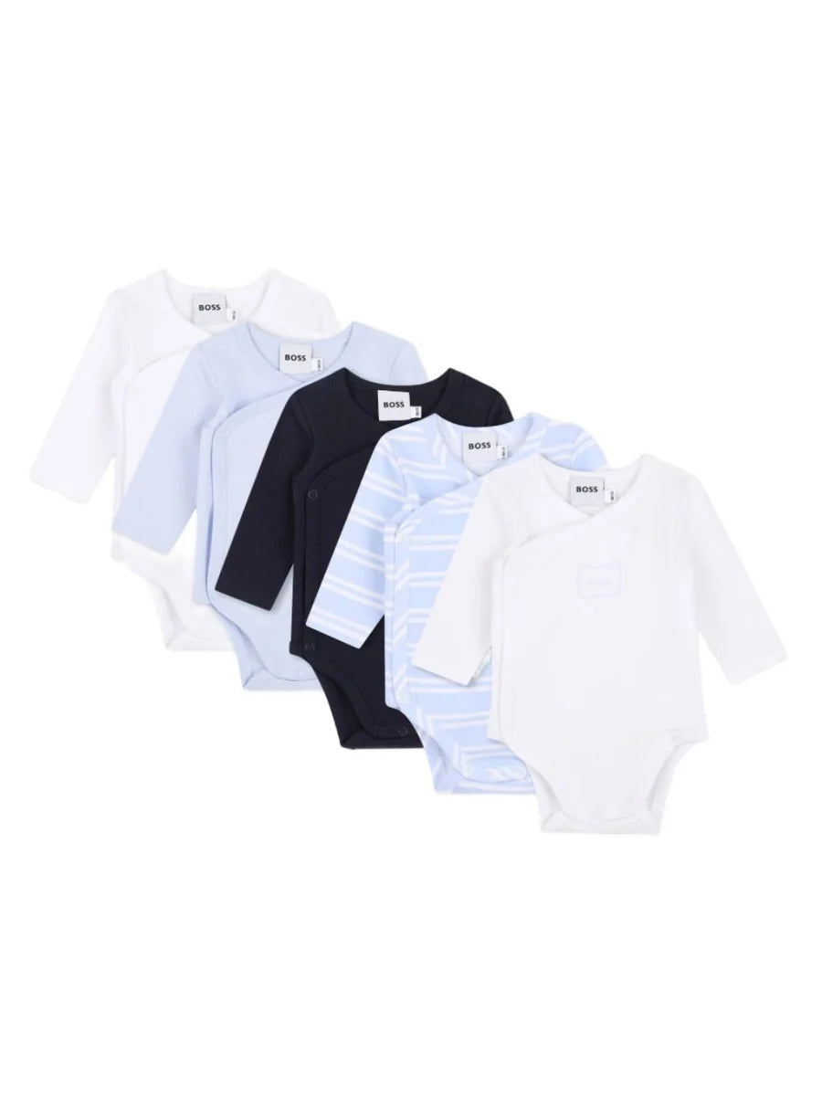 Lot de 5 bodies BOSS bébé garçon