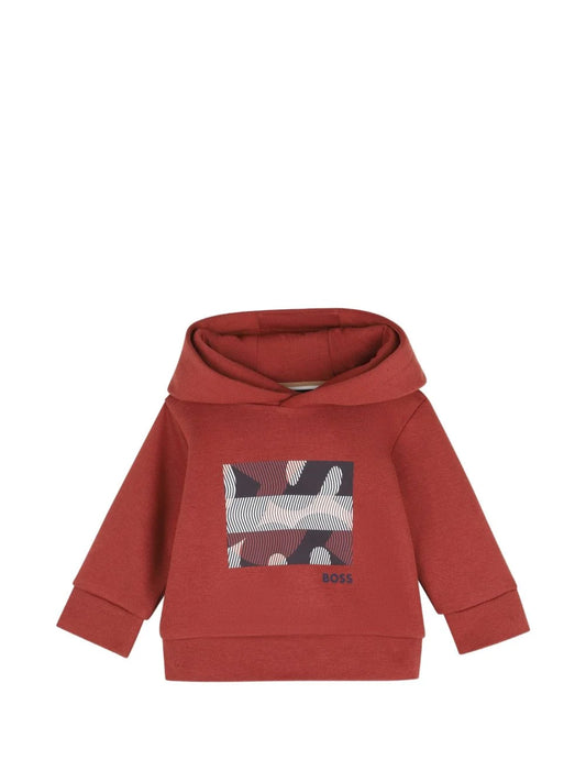 Sweat à capuche BOSS bébé garçon – Rouge