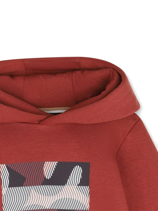 Sweat à capuche BOSS bébé garçon – Rouge