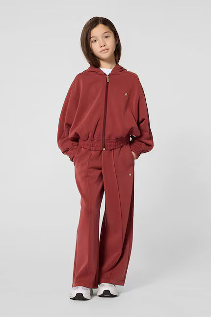 Cardigan zippé BOSS fille – Rouge