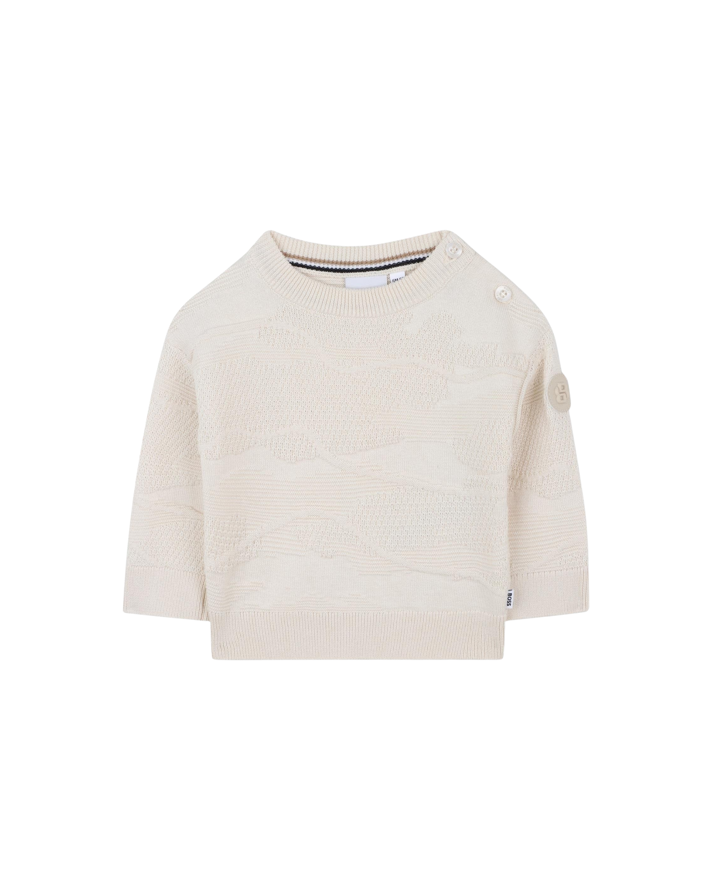 PULL EN MAILLE BOSS BÉBÉ GARÇON – ÉLÉGANCE INTEMPORELLE