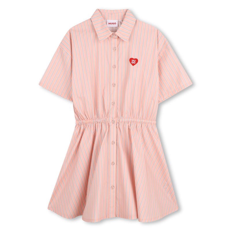 Robe-chemise rose pâle