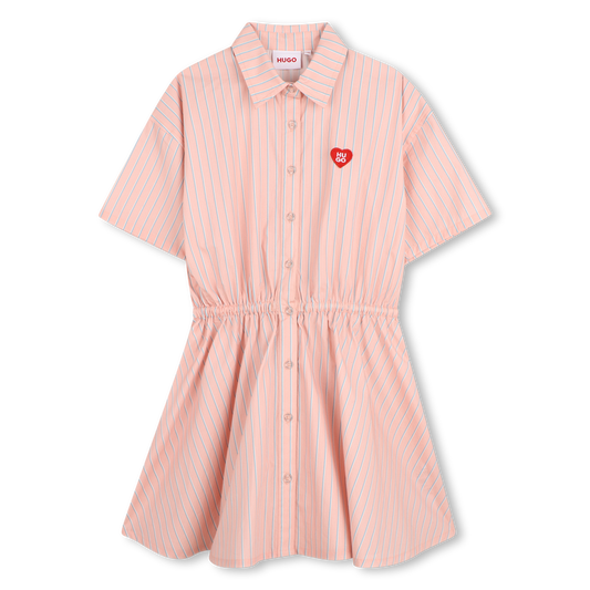 Robe-chemise rose pâle