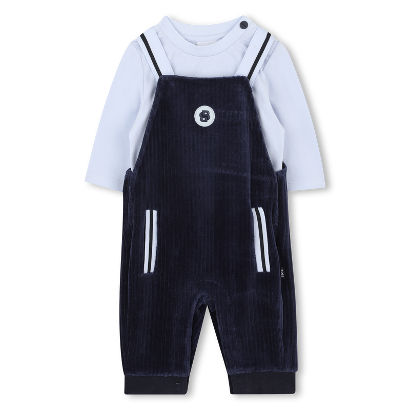 ensemble salopette + t-shirt