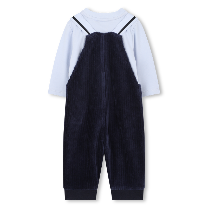 ensemble salopette + t-shirt