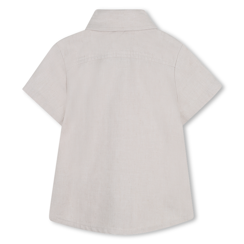 Chemise à manches courtes ivoire
